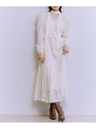 【リリーブラウン/Lily Brown】のボウタイ付きフリンジジャガードペプラムワンピース 人気、トレンドファッション・服の通販 founy(ファニー) ファッション Fashion レディースファッション Fashion for Women ワンピース Dresses シフォン Chiffon, Lightweight Fabric スマート Smart, Elegant フィット Fit, Slim Fit フリンジ Fringe, Tassel フレア Flare, Flared ペプラム Peplum, Flared Hem ランダム Random, Irregular リボン Ribbon, Bow 切替 Switching, Contrast Panel thumbnail IVR[003]|ID: prp329100004800831 ipo3291000000034831545