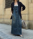 【ドゥドゥ/DouDou】の【完売カラー再追加!/体型カバー】裾フリンジデニムジャンスカ 人気、トレンドファッション・服の通販 founy(ファニー) ファッション Fashion レディースファッション Fashion for Women スマート Smart, Elegant スリット Slit, Slit Detail テレコ Ribbed, Rib Stitch ビンテージ Vintage, Retro Style S/S・春夏 SS, Spring/Summer, Warm Season 再入荷 Restock / Back in Stock 夏 Summer 2025年 2025 2025春夏・S/S Spring/Summer 2025 SS25 thumbnail ブルー|ID: prp329100004800839 ipo3291000000034831608