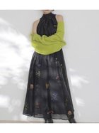 【スナイデル/SNIDEL】のSustainableフラワーモチーフワンピース×ボレロセット 人気、トレンドファッション・服の通販 founy(ファニー) ファッション Fashion レディースファッション Fashion for Women アウター Coat / Outerwear Collection ボレロ・ショート丈ジャケット / ドレス羽織りに Boleros & Short Jackets ウェーブ Wavy Pattern エレガント 上品 Elegant 今季 This Season, Current Season シルク Silk, 100% Silk シンプル Simple, Minimal スマート Smart, Elegant トレンド Trend, Trending Now フラワー Flower, Floral フロント Front, Front Design ボレロ Bolero, Short Cardigan モチーフ Motif, Design Theme リボン Ribbon, Bow ループ Loop, Loop Knit ロング Long, Long-Length おすすめ Recommended / Our Picks thumbnail BLK[009]|ID: prp329100004800841 ipo3291000000034883011