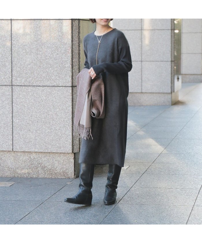 【デミルクス ビームス/Demi-Luxe BEAMS】の【1/1新規値下げ】【ロングセラー】フラッフィ クルーネック ニット ワンピース ニットワンピ ふわふわ インテリア・キッズ・メンズ・レディースファッション・服の通販 founy(ファニー) https://founy.com/ ファッション Fashion レディースファッション Fashion for Women ワンピース Dresses ニットワンピース Knit Dresses バランス Balance, Style Balance フロント Front, Front Design ミックス Mix, Mixed Style エレガント 上品 Elegant |ID: prp329100004800846 ipo3291000000034972142