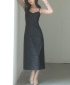 【セゾンドパピヨン/SAISON DE PAPILLON】のジャガード生地バックスリットキャミワンピース 人気、トレンドファッション・服の通販 founy(ファニー) ファッション Fashion レディースファッション Fashion for Women ワンピース Dresses キャミソールワンピース Camisole Dresses インナー Innerwear キャミワンピース Cami Dress, Slip Dress シャーリング Shirring, Ruched シンプル Simple, Minimal スリット Slit, Slit Detail ロング Long, Long-Length 二次会 After Party 楽ちん Easy Fit, Comfortable A/W・秋冬 Autumn/Winter thumbnail ブラック|ID: prp329100004800848 ipo3291000000034917865