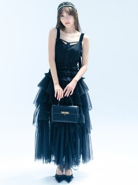 【スナイデル/SNIDEL】 チュールティアードボリュームドレス人気、トレンドファッション・服の通販 founy(ファニー) ファッション Fashion レディースファッション Fashion for Women ワンピース Dresses フォーマル・パーティードレス・結婚式用ドレス Elegant & Casual Dresses インナー Innerwear エレガント 上品 Elegant キャミソール Camisole, Spaghetti Strap Top シアー Sheer, See-Through シャーリング Shirring, Ruched スペシャル Special, Limited Edition スリット Slit, Slit Detail チュール Tulip, Tulip Motif ドレス Dress, One-Piece フィット Fit, Slim Fit フリル Frill, Ruffle フロント Front, Front Design ベロア Velour, Soft Velvet ランダム Random, Irregular リボン Ribbon, Bow ロマンティック Romantic, Feminine Style おすすめ Recommended / Our Picks ホリデーシーズン Holiday Season |ID:prp329100004800850