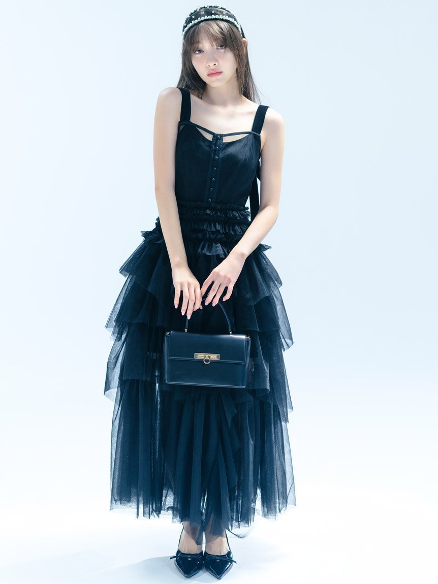 【スナイデル/SNIDEL】のチュールティアードボリュームドレス 人気、トレンドファッション・服の通販 founy(ファニー) ファッション Fashion レディースファッション Fashion for Women ワンピース Dresses フォーマル・パーティードレス・結婚式用ドレス Elegant & Casual Dresses インナー Innerwear エレガント 上品 Elegant キャミソール Camisole, Spaghetti Strap Top シアー Sheer, See-Through シャーリング Shirring, Ruched スペシャル Special, Limited Edition スリット Slit, Slit Detail チュール Tulip, Tulip Motif ドレス Dress, One-Piece フィット Fit, Slim Fit フリル Frill, Ruffle フロント Front, Front Design ベロア Velour, Soft Velvet ランダム Random, Irregular リボン Ribbon, Bow ロマンティック Romantic, Feminine Style おすすめ Recommended / Our Picks ホリデーシーズン Holiday Season other-1|ID: prp329100004800850 ipo3291000000034831714