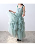 【スナイデル/SNIDEL】のチュールティアードボリュームドレス 人気、トレンドファッション・服の通販 founy(ファニー) ファッション Fashion レディースファッション Fashion for Women ワンピース Dresses フォーマル・パーティードレス・結婚式用ドレス Elegant & Casual Dresses インナー Innerwear エレガント 上品 Elegant キャミソール Camisole, Spaghetti Strap Top シアー Sheer, See-Through シャーリング Shirring, Ruched スペシャル Special, Limited Edition スリット Slit, Slit Detail チュール Tulip, Tulip Motif ドレス Dress, One-Piece フィット Fit, Slim Fit フリル Frill, Ruffle フロント Front, Front Design ベロア Velour, Soft Velvet ランダム Random, Irregular リボン Ribbon, Bow ロマンティック Romantic, Feminine Style おすすめ Recommended / Our Picks ホリデーシーズン Holiday Season thumbnail GRN[024]|ID: prp329100004800850 ipo3291000000034831716