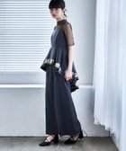 【ビーフラット/bflat】の刺繍ペプラムビスチェ Iラインドレスセットアップ ブルーグレー|ID: prp329100004800860 ipo3291000000035028569