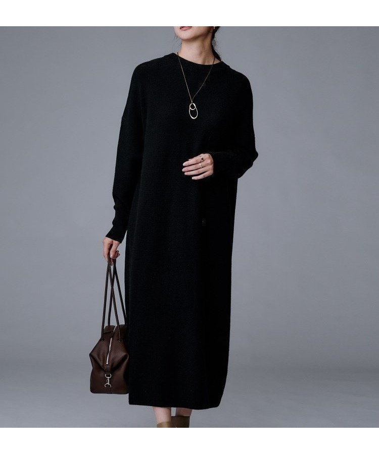 【アンタイトル/UNTITLED】の【ロング丈/ゆったりシルエット】テントライン ニットワンピース インテリア・キッズ・メンズ・レディースファッション・服の通販 founy(ファニー) ファッション Fashion レディースファッション Fashion for Women ワンピース Dresses ニットワンピース Knit Dresses イタリア Italy カーディガン Cardigan, Knitwear 今季 This Season, Current Season スタイリッシュ Stylish, Fashionable スマート Smart, Elegant トレンド Trend, Trending Now ポケット Pocket, Pocket Detail 羽織 Haori, Light Jacket ミックス Mix, Mixed Style リラックス Relax, Relaxed Fit ロング Long, Long-Length ワイド Wide, Wide Fit おすすめ Recommended / Our Picks ブラック|ID: prp329100004800870 ipo3291000000034871274