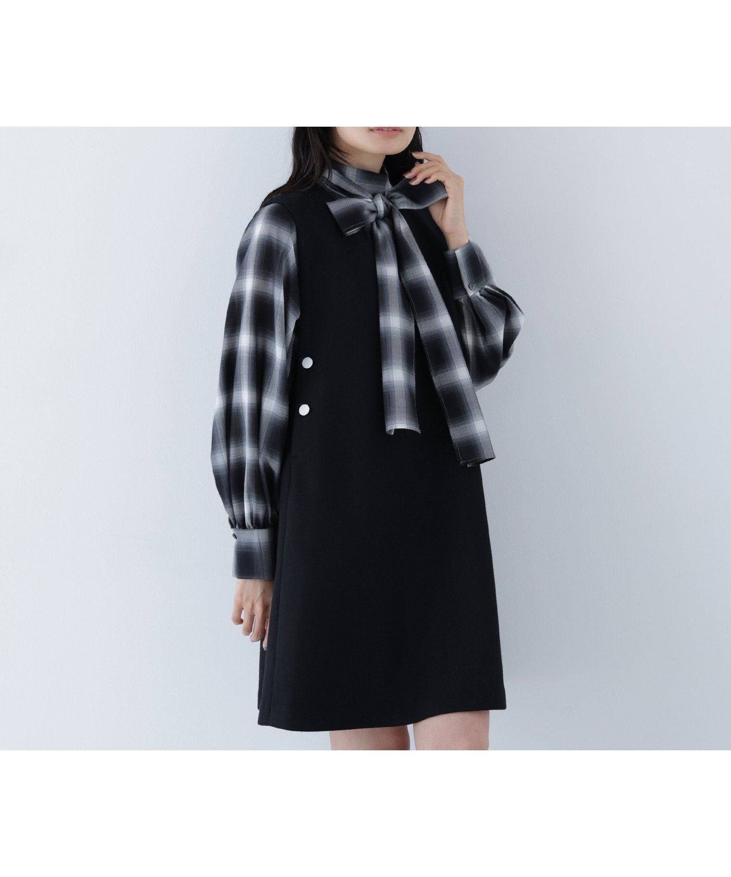 【ナチュラル ビューティー ベーシック/NATURAL BEAUTY BASIC】の圧縮ミニジャンスカ インテリア・キッズ・メンズ・レディースファッション・服の通販 founy(ファニー) 　ファッション　Fashion　レディースファッション　Fashion for Women　おすすめ　Recommended / Our Picks　インナー　Innerwear　シルバー　Silver, Metallic Silver　シンプル　Simple, Minimal　ジャンスカ　Jumper Skirt, Pinafore Dress　フレア　Flare, Flared　ロング　Long, Long-Length　A/W・秋冬　Autumn/Winter　ブラック|ID: prp329100004800876 ipo3291000000035091262