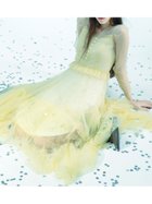 【スナイデル/SNIDEL】のSustainableティアードチュールドレス YEL[032]|ID:prp329100004800878