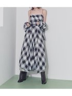 【フレイ アイディー/FRAY I.D】のオンブレチェックアシメヘムキャミドレス 人気、トレンドファッション・服の通販 founy(ファニー) ファッション Fashion レディースファッション Fashion for Women トップス・カットソー Cut & Sew Tops キャミソール&ノースリーブ Camisoles & Sleeveless Tops ワンピース Dresses フォーマル・パーティードレス・結婚式用ドレス Elegant & Casual Dresses イレギュラーヘム Irregular Hem 秋 Autumn カッティング Cutting Detail キャミソール Camisole, Spaghetti Strap Top グラデーション Gradient, Ombre シャーリング Shirring, Ruched スマート Smart, Elegant チェック Check, Plaid, Tartan トレンド Trend, Trending Now ドレープ Drape, Draping Fabric フリンジ Fringe, Tassel フレア Flare, Flared 別注 Limited Edition, Custom Order モノトーン Monotone, Black and White ランダム Random, Irregular エレガント 上品 Elegant thumbnail MNT[021]|ID: prp329100004800883 ipo3291000000035001946