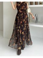 【フレイ アイディー/FRAY I.D】の【00サイズ】シアーフラワープリーツワンピース BRW[058]|ID: prp329100004800884 ipo3291000000035048448