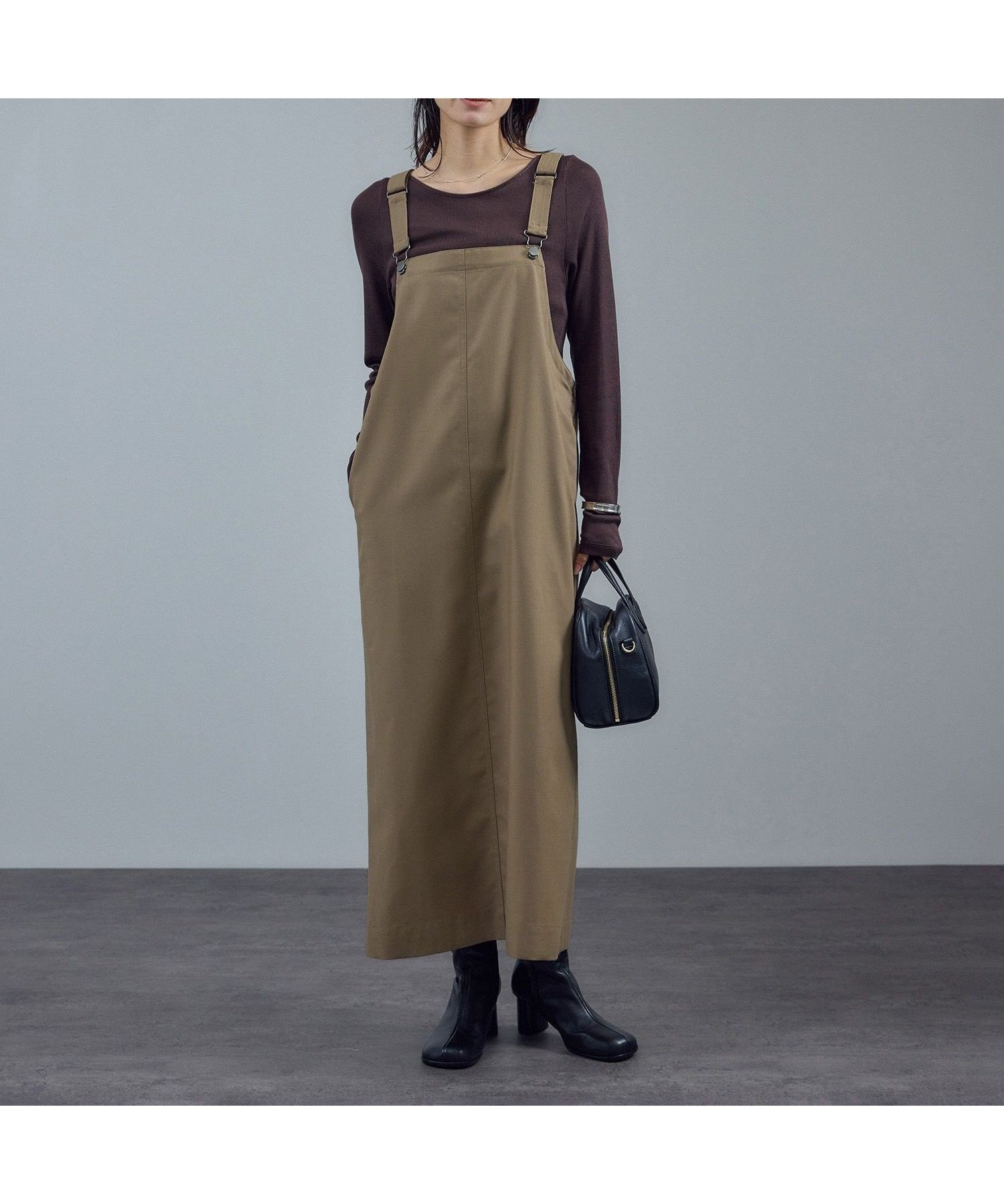 【サロン アダム エ ロペ/SALON adam et rope'】のウールツイルジャンパースカート 人気、トレンドファッション・服の通販 founy(ファニー) 　ファッション　Fashion　レディースファッション　Fashion for Women　スカート　Skirts　春　Spring　シンプル　Simple, Minimal　スニーカー　Sneakers, Trainers　スリット　Slit, Slit Detail　ポケット　Pocket, Pocket Detail　マキシ　Maxi, Full Length　S/S・春夏　SS, Spring/Summer, Warm Season　夏　Summer　エレガント 上品　Elegant　 other-1|ID: prp329100004800887 ipo3291000000035171515