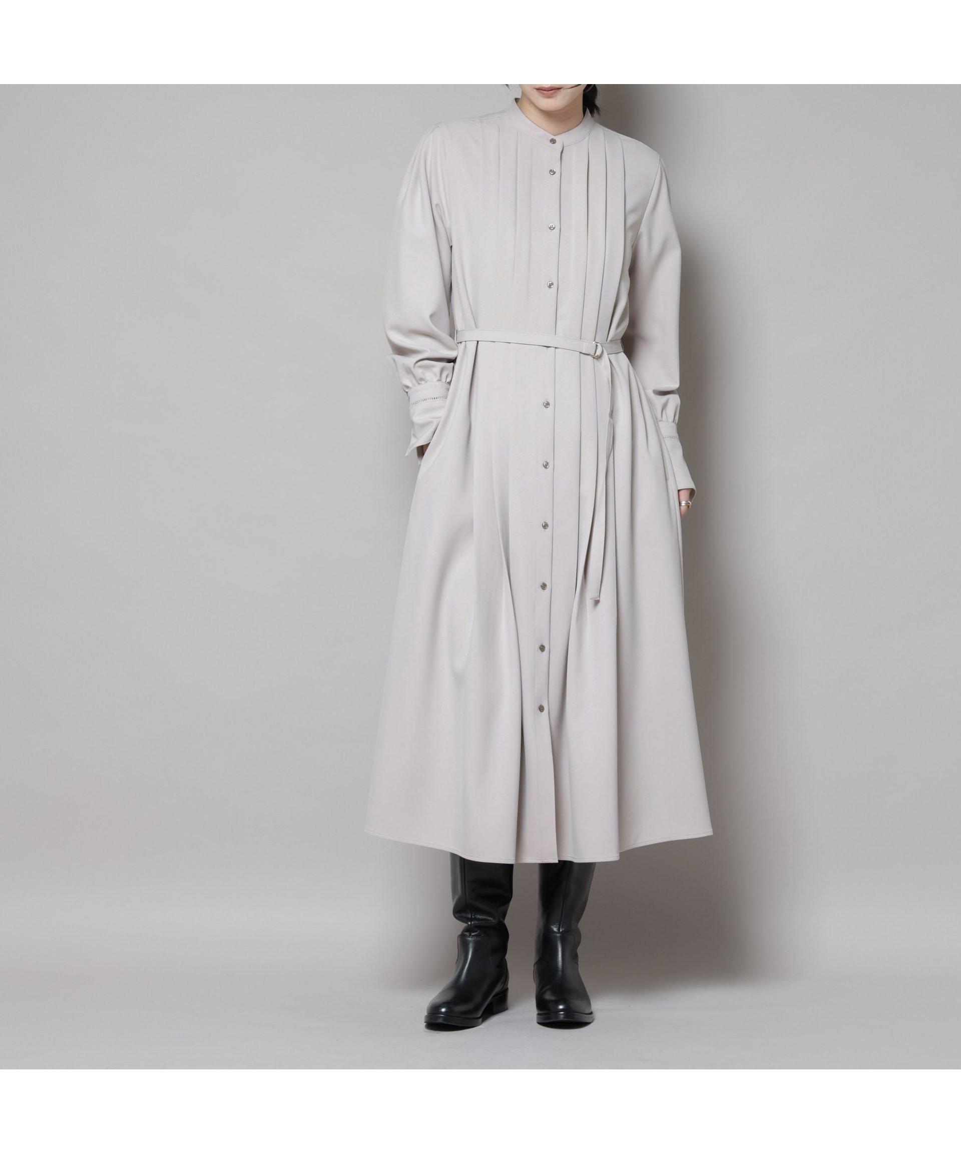 【ナノ ユニバース/nano universe】のダブルクロスベルト付きタックワンピース インテリア・キッズ・メンズ・レディースファッション・服の通販 founy(ファニー) ファッション Fashion レディースファッション Fashion for Women ワンピース Dresses ベルト&ウエストマーク Belts & Waist Accessories インナー Innerwear ウォッシャブル Machine Washable カフス Cuff Design ジャケット Jacket, Outerwear スタンド Stand Collar, Upright Stand ストレッチ Stretch, Stretchy Fabric タートル Turtleneck, Turtle Collar フロント Front, Front Design モダン Modern, Contemporary ロング Long, Long-Length エレガント 上品 Elegant 2025年 2025 2025-2026秋冬・A/W Autumn/Winter 2025–26 AW25–26 グレージュ3|ID: prp329100004800908 ipo3291000000034930275