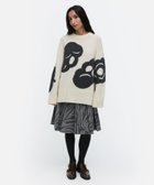 【マリメッコ/marimekko】のLuonto Tumma ニット 人気、トレンドファッション・服の通販 founy(ファニー) ファッション Fashion レディースファッション Fashion for Women トップス・カットソー Cut & Sew Tops ニット Knit Tops & Sweaters スリット Slit, Slit Detail リラックス Relax, Relaxed Fit thumbnail オフホワイト×グレー|ID: prp329100004800910 ipo3291000000035245103