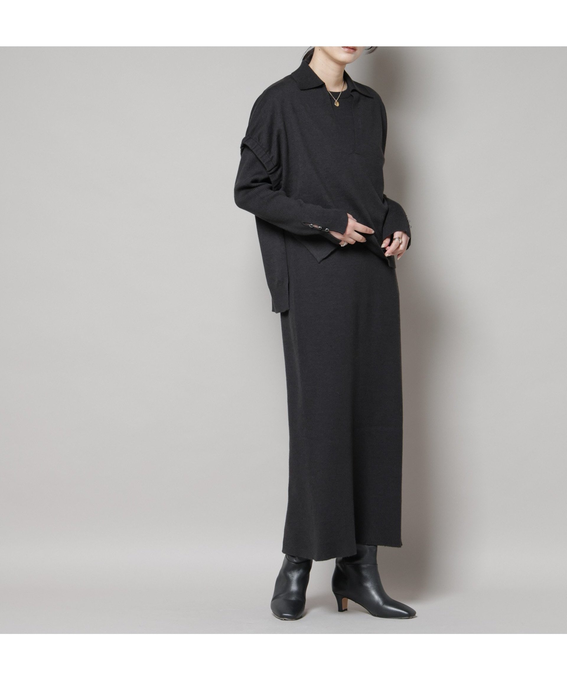 【ナノ ユニバース/nano universe】のドロストベスト+リブニットワンピースセット インテリア・キッズ・メンズ・レディースファッション・服の通販 founy(ファニー) 　ファッション　Fashion　レディースファッション　Fashion for Women　アウター　Coat / Outerwear Collection　ワンピース　Dresses　ニットワンピース　Knit Dresses　ウォッシャブル　Machine Washable　スリット　Slit, Slit Detail　ベスト　Vest, Waistcoat　おすすめ　Recommended / Our Picks　2025年　2025　2025-2026秋冬・A/W　Autumn/Winter 2025–26 AW25–26　ブラック|ID: prp329100004800912 ipo3291000000035048984