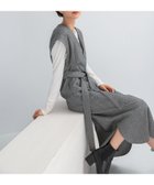 【アーバンリサーチ ロッソ/URBAN RESEARCH ROSSO】のウエストマークジャンパースカート 人気、トレンドファッション・服の通販 founy(ファニー) ファッション Fashion レディースファッション Fashion for Women スカート Skirts 2025年 2025 2025-2026秋冬・A/W Autumn/Winter 2025–26 AW25–26 冬 Winter / This Winter おすすめ Recommended / Our Picks インナー Innerwear スリット Slit, Slit Detail ロング Long, Long-Length 切替 Switching, Contrast Panel A/W・秋冬 Autumn/Winter thumbnail グレー|ID: prp329100004800916 ipo3291000000035079860