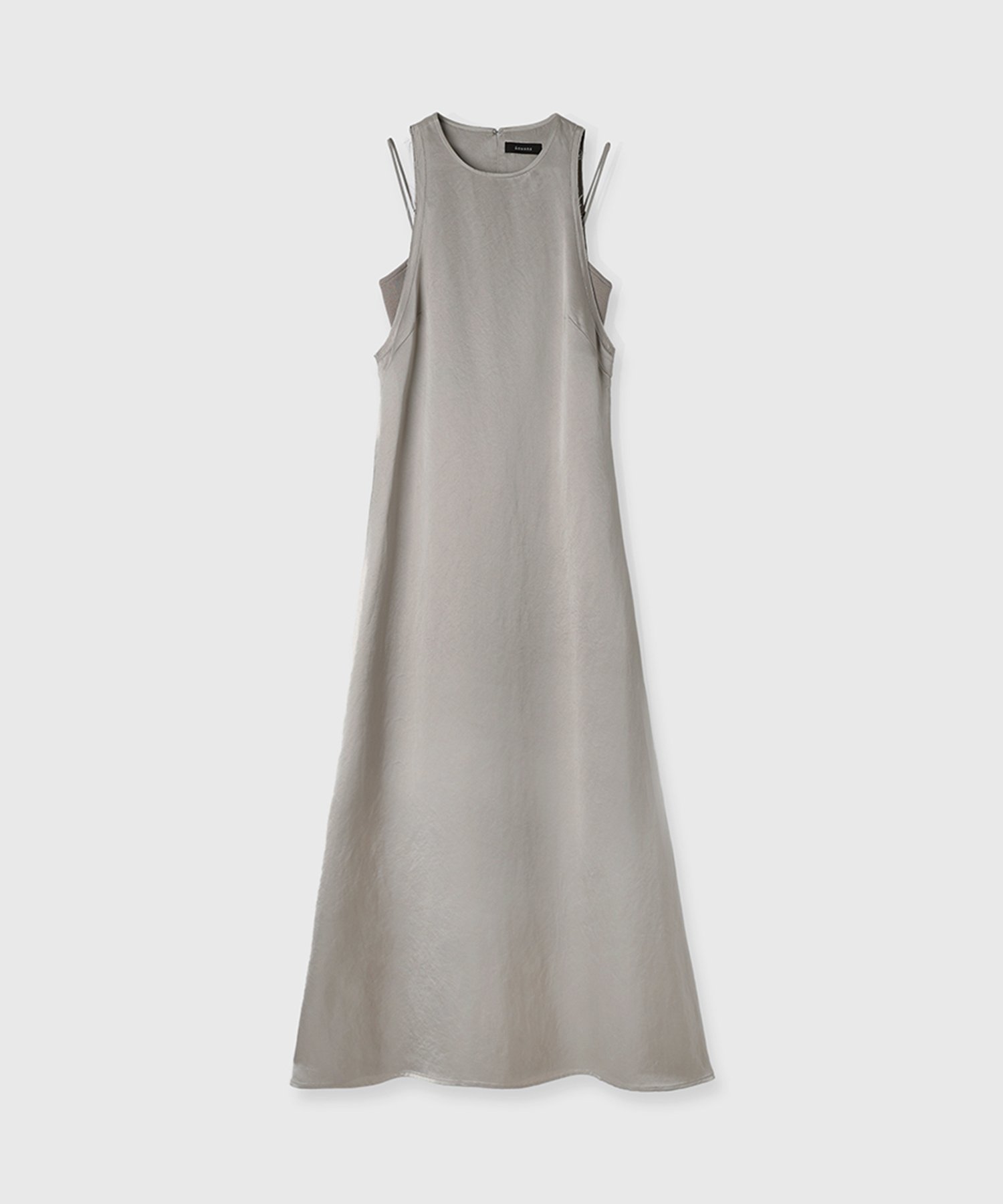 【アニュアンス/anuans】のサテンアメスリワンピース インテリア・キッズ・メンズ・レディースファッション・服の通販 founy(ファニー) 　ファッション　Fashion　レディースファッション　Fashion for Women　ワンピース　Dresses　インナー　Innerwear　ウォッシャブル　Machine Washable　カットオフ　Cut-Off Design　サテン　Satin, Glossy Fabric　エレガント 上品　Elegant　LIGHT GREY|ID: prp329100004800918 ipo3291000000034930383