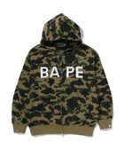 【ア ベイシング エイプ/A BATHING APE】の1ST CAMO BAPE LOGO RHINESTONE RELAXED FIT FULL ZIP HOODIE 人気、トレンドファッション・服の通販 founy(ファニー) ファッション Fashion レディースファッション Fashion for Women ストーン Stone, Gem-Like フロント Front, Front Design プリント Print, Printed Pattern thumbnail GREEN|ID: prp329100004800939 ipo3291000000035217952