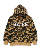 【ア ベイシング エイプ/A BATHING APE】の1ST CAMO BAPE LOGO RHINESTONE RELAXED FIT FULL ZIP HOODIE 人気、トレンドファッション・服の通販 founy(ファニー) ファッション Fashion レディースファッション Fashion for Women ストーン Stone, Gem-Like フロント Front, Front Design プリント Print, Printed Pattern thumbnail YELLOW|ID: prp329100004800939 ipo3291000000035217954