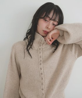 【リアン/Lian】のボタンデザイン2WAYネックニット 人気、トレンドファッション・服の通販 founy(ファニー) ファッション Fashion レディースファッション Fashion for Women トップス・カットソー Cut & Sew Tops ニット Knit Tops & Sweaters フロント Front, Front Design |ID:prp329100004800950