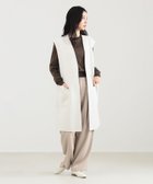 【デミルクス ビームス/Demi-Luxe BEAMS】のリバー ロングジレ バイカラー ウール ロングジレ 人気、トレンドファッション・服の通販 founy(ファニー) ファッション Fashion レディースファッション Fashion for Women アウター Coat / Outerwear Collection トップス・カットソー Cut & Sew Tops ベスト&ジレ / 重ね着スタイル Vests & Gilets シンプル Simple, Minimal パッチ Patch, Appliqué フロント Front, Front Design ポケット Pocket, Pocket Detail ミドル Middle Length, Mid Height リュクス Luxury, Elegant, High-End, Chic ロング Long, Long-Length ワイド Wide, Wide Fit 冬 Winter / This Winter thumbnail BEIGE×OFF WHITE|ID: prp329100004800961 ipo3291000000034832680