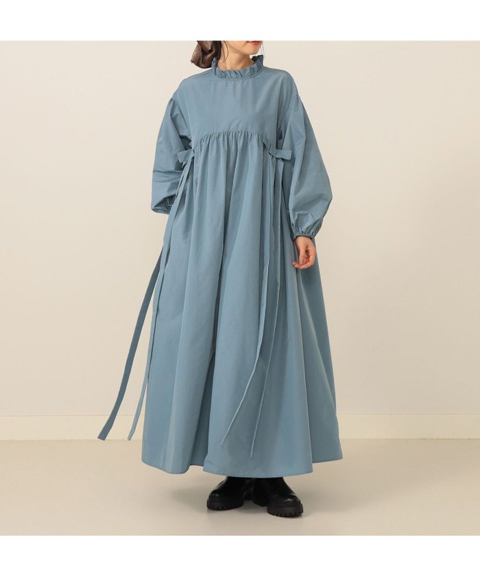 【カロリナ グレイサー/CAROLINA GLASER】のリップストップ リボン ボリュームスリーブ ワンピース インテリア・キッズ・メンズ・レディースファッション・服の通販 founy(ファニー) https://founy.com/ ファッション Fashion レディースファッション Fashion for Women ワンピース Dresses ギャザー Gathered, Ruffled シューズ Shoes, Footwear スタンダード Standard, Basic スリーブ Sleeve, Long Sleeve / Short Sleeve トレンド Trend, Trending Now フリル Frill, Ruffle ポケット Pocket, Pocket Detail リップ Lip, Lip Motif リボン Ribbon, Bow ロング Long, Long-Length おすすめ Recommended / Our Picks 旅行 Travel |ID: prp329100004800974 ipo3291000000034903512