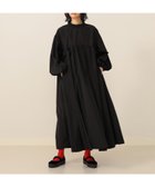 【カロリナ グレイサー/CAROLINA GLASER】のリップストップ リボン ボリュームスリーブ ワンピース BLACK|ID: prp329100004800974 ipo3291000000034903516