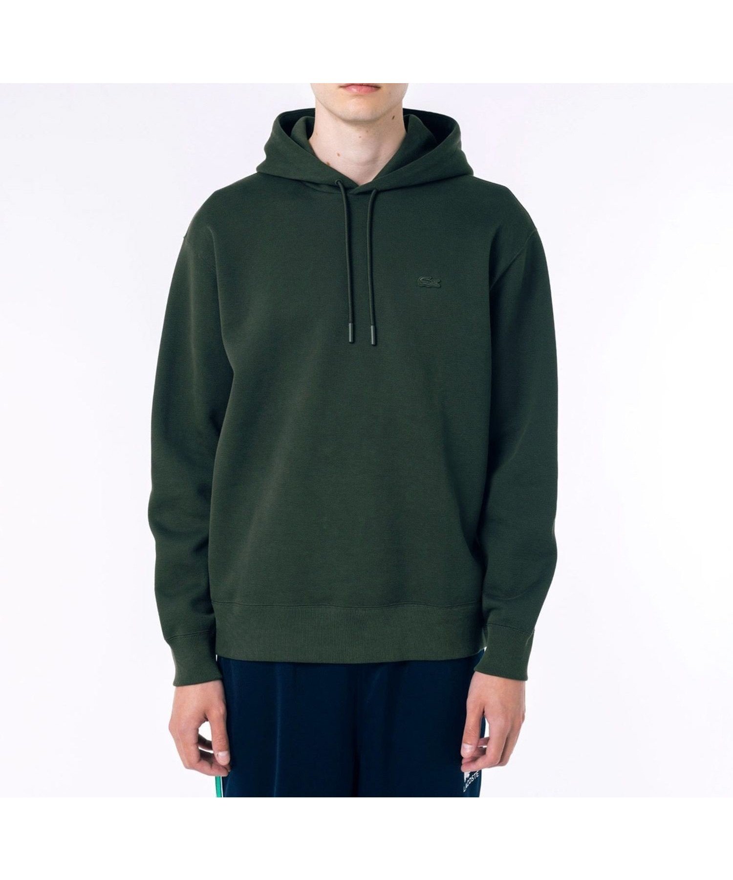 【ラコステ/LACOSTE】の鹿の子ニットワントーンフーディー / 鹿の子ニットプルオーバーパーカー インテリア・キッズ・メンズ・レディースファッション・服の通販 founy(ファニー) 　ファッション　Fashion　レディースファッション　Fashion for Women　トップス・カットソー　Cut & Sew Tops　ニット　Knit Tops & Sweaters　レディースパーカー・カジュアルフーディー　Casual Hoodies & Sweatshirts　カジュアルプルオーバー・ニットトップス　Pullovers & Knit Tops / Casual Pullovers　エレガント 上品　Elegant　鹿の子　Piqué, Kanoko Fabric　ダークグリーン|ID: prp329100004800977 ipo3291000000034905947