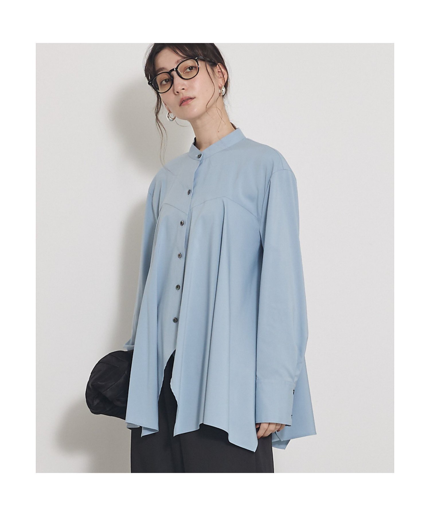 【カリテ/qualite】の【一枚でもレイヤードでも決まる】ランダムヘムシャツ インテリア・キッズ・メンズ・レディースファッション・服の通販 founy(ファニー) ファッション Fashion レディースファッション Fashion for Women トップス・カットソー Cut & Sew Tops シャツ・ブラウス・オフィスカジュアル Elegant Blouses & Button-Ups ジャケット Jacket, Outerwear ストレッチ Stretch, Stretchy Fabric デニム Denim, Jeans Material ランダム Random, Irregular ワイド Wide, Wide Fit ブルー|ID: prp329100004800982 ipo3291000000034927241