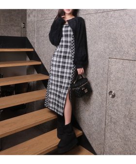 【リップサービス/LIP SERVICE】のLIP SERVICE/(WEB限定)フェザーチェックアンサンブルロングワンピース 人気、トレンドファッション・服の通販 founy(ファニー) ファッション Fashion レディースファッション Fashion for Women ワンピース Dresses アンサンブル Ensemble Set ショート Short, Short Length スリット Slit, Slit Detail チェック Check, Plaid, Tartan フィット Fit, Slim Fit フェザー Feather, Feather Detail フロント Front, Front Design ボレロ Bolero, Short Cardigan メタル Metal, Metal Parts ロング Long, Long-Length A/W・秋冬 Autumn/Winter おすすめ Recommended / Our Picks 筋トレ・ボディメイク Workout / Body Make / Fitness |ID:prp329100004800985