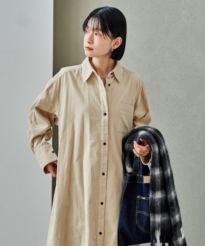 【フリークスストア/FREAK'S STORE】のコーデュロイ シャツワンピース 25AW インテリア・キッズ・メンズ・レディースファッション・服の通販 founy(ファニー) https://founy.com/ ファッション Fashion レディースファッション Fashion for Women ワンピース Dresses シャツワンピース / 1枚で着映えコーデ Shirt Dresses 2025年 2025 2025-2026秋冬・A/W Autumn/Winter 2025–26 AW25–26 冬 Winter / This Winter コーデュロイ Corduroy, Cord Fabric ポケット Pocket, Pocket Detail A/W・秋冬 Autumn/Winter |ID: prp329100004800995 ipo3291000000035123638