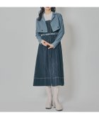 【レディアゼル/REDYAZEL】のスエードライクショートジャケット*バイカラーワンピースセットアップ 人気、トレンドファッション・服の通販 founy(ファニー) ファッション Fashion レディースファッション Fashion for Women アウター Coat / Outerwear Collection レディースジャケット・軽アウター Jackets コンパクト Compact, Small Size ショート Short, Short Length ジャケット Jacket, Outerwear セットアップ Set-Up, Coordinated Outfit テーラード Tailored, Tailored Fit デニム Denim, Jeans Material トレンド Trend, Trending Now バランス Balance, Style Balance フレア Flare, Flared A/W・秋冬 Autumn/Winter thumbnail ブルー|ID: prp329100004801000 ipo3291000000034905903