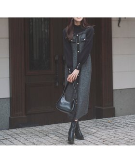 【プロポーション ボディドレッシング/PROPORTION BODY DRESSING】のツイードロングジャンスカ 25AW 人気、トレンドファッション・服の通販 founy(ファニー) ファッション Fashion レディースファッション Fashion for Women 2025年 2025 2025-2026秋冬・A/W Autumn/Winter 2025–26 AW25–26 インナー Innerwear シンプル Simple, Minimal ツイード Twill, Twill Weave トリミング Trimming, Decorative Edge ロング Long, Long-Length 無地 Plain, Solid Color |ID:prp329100004801001