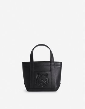 【メゾン キツネ/MAISON KITSUNE】のFOX HEAD LEATHER MINI TOTE 人気、トレンドファッション・服の通販 founy(ファニー) ファッション Fashion レディースファッション Fashion for Women バッグ Bags ショルダー Shoulder, Shoulder Strap ハンド Hand, Handmade パッチ Patch, Appliqué フォックス Fox, Fox Fur フレンチ French, French Style フロント Front, Front Design ポケット Pocket, Pocket Detail A/W・秋冬 Autumn/Winter 冬 Winter / This Winter エレガント 上品 Elegant |ID:prp329100004801029