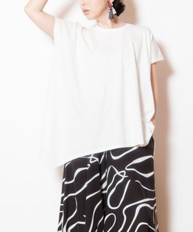 【オズモーシス/OSMOSIS】のフレアーTシャツ 人気、トレンドファッション・服の通販 founy(ファニー) ファッション Fashion レディースファッション Fashion for Women トップス・カットソー Cut & Sew Tops シャツ・ブラウス・オフィスカジュアル Elegant Blouses & Button-Ups ロングTシャツ・Tシャツ Longline T-Shirts & Tees カットソー Cut and Sewn Top 再入荷 Restock / Back in Stock 夏 Summer 秋 Autumn A/W・秋冬 Autumn/Winter |ID:prp329100004801065