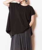 【オズモーシス/OSMOSIS】のフレアーTシャツ 人気、トレンドファッション・服の通販 founy(ファニー) ファッション Fashion レディースファッション Fashion for Women トップス・カットソー Cut & Sew Tops シャツ・ブラウス・オフィスカジュアル Elegant Blouses & Button-Ups ロングTシャツ・Tシャツ Longline T-Shirts & Tees カットソー Cut and Sewn Top 再入荷 Restock / Back in Stock 夏 Summer 秋 Autumn A/W・秋冬 Autumn/Winter thumbnail BLACK|ID: prp329100004801065 ipo3291000000035174057