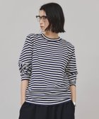 【カレンソロジー/Curensology】のRC ボーダーロングスリーブプルオーバー 人気、トレンドファッション・服の通販 founy(ファニー) ファッション Fashion レディースファッション Fashion for Women トップス・カットソー Cut & Sew Tops カジュアルプルオーバー・ニットトップス Pullovers & Knit Tops / Casual Pullovers エレガント 上品 Elegant ヴィンテージ Vintage Style キャラクター Character, Licensed Characters ストライプ Stripe, Striped Pattern スリーブ Sleeve, Long Sleeve / Short Sleeve デニム Denim, Jeans Material ミリタリー Military, Army Style ロング Long, Long-Length ワーク Workwear, Utility Style thumbnail 【WEB限定】ネイビー88|ID: prp329100004801112 ipo3291000000034833960