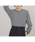 【カレンソロジー/Curensology】のRC ボーダーロングスリーブプルオーバー 人気、トレンドファッション・服の通販 founy(ファニー) ファッション Fashion レディースファッション Fashion for Women トップス・カットソー Cut & Sew Tops カジュアルプルオーバー・ニットトップス Pullovers & Knit Tops / Casual Pullovers エレガント 上品 Elegant ヴィンテージ Vintage Style キャラクター Character, Licensed Characters ストライプ Stripe, Striped Pattern スリーブ Sleeve, Long Sleeve / Short Sleeve デニム Denim, Jeans Material ミリタリー Military, Army Style ロング Long, Long-Length ワーク Workwear, Utility Style thumbnail ブラック09|ID: prp329100004801112 ipo3291000000034833961