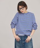 【カレンソロジー/Curensology】のRC ボーダーロングスリーブプルオーバー 人気、トレンドファッション・服の通販 founy(ファニー) ファッション Fashion レディースファッション Fashion for Women トップス・カットソー Cut & Sew Tops カジュアルプルオーバー・ニットトップス Pullovers & Knit Tops / Casual Pullovers エレガント 上品 Elegant ヴィンテージ Vintage Style キャラクター Character, Licensed Characters ストライプ Stripe, Striped Pattern スリーブ Sleeve, Long Sleeve / Short Sleeve デニム Denim, Jeans Material ミリタリー Military, Army Style ロング Long, Long-Length ワーク Workwear, Utility Style thumbnail ブルー86|ID: prp329100004801112 ipo3291000000034833963