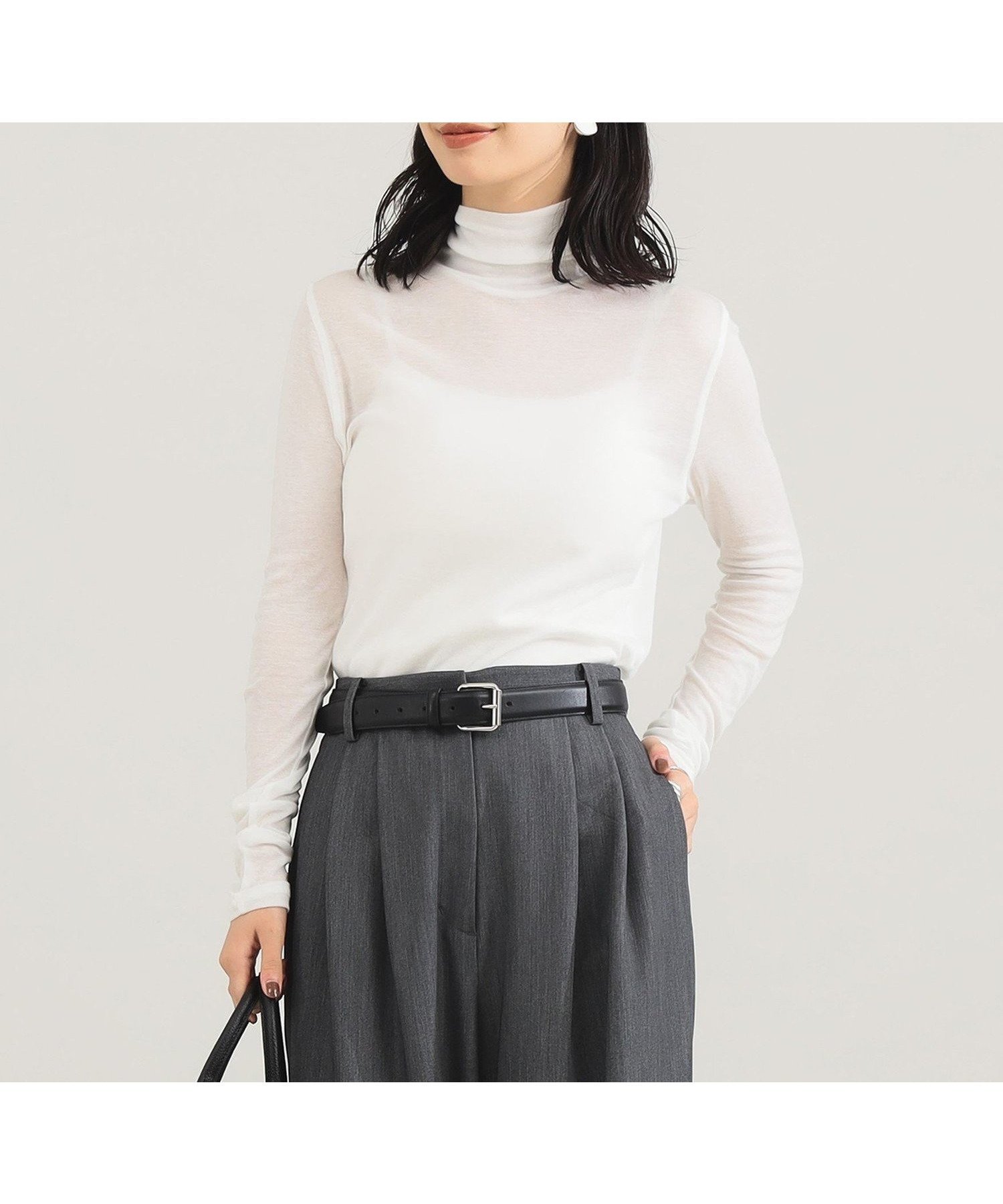 【デミルクス ビームス/Demi-Luxe BEAMS】のフライス タートルネックプルオーバー インテリア・キッズ・メンズ・レディースファッション・服の通販 founy(ファニー) 　ファッション　Fashion　レディースファッション　Fashion for Women　トップス・カットソー　Cut & Sew Tops　カジュアルプルオーバー・ニットトップス　Pullovers & Knit Tops / Casual Pullovers　タートルネック・ハイネックトップス　Turtlenecks & High-Neck Tops　インナー　Innerwear　カットソー　Cut and Sewn Top　コンパクト　Compact, Small Size　シンプル　Simple, Minimal　ジャケット　Jacket, Outerwear　タートルネック　Turtleneck, High Neck　トレンド　Trend, Trending Now　ドレープ　Drape, Draping Fabric　フィット　Fit, Slim Fit　WHITE|ID: prp329100004801142 ipo3291000000034834170