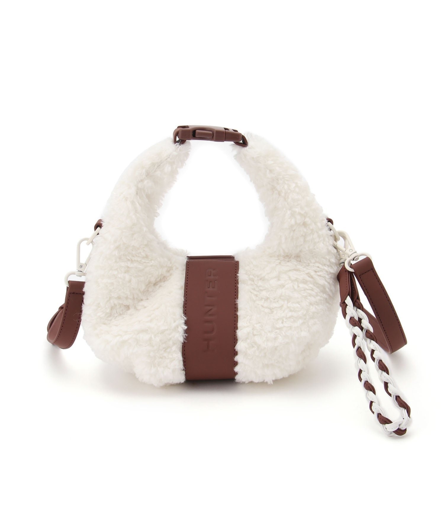 【ハンター/HUNTER】のブークレ ミニ クロスボディ インテリア・キッズ・メンズ・レディースファッション・服の通販 founy(ファニー) 　ファッション　Fashion　レディースファッション　Fashion for Women　ポケット　Pocket, Pocket Detail　ナチュラル|ID: prp329100004801158 ipo3291000000034834276