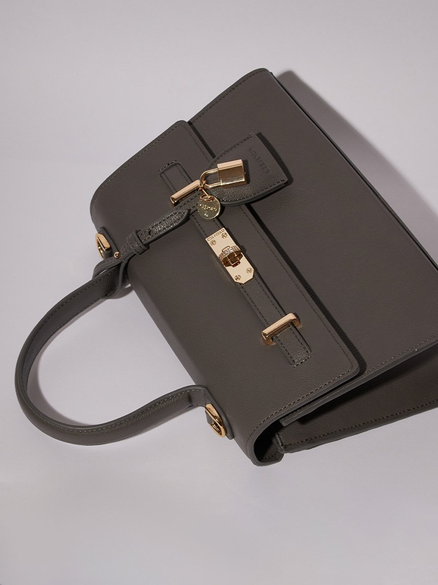 【セルフォード/CELFORD】のビジューツイストバックルハンドバッグ インテリア・キッズ・メンズ・レディースファッション・服の通販 founy(ファニー) 　ファッション　Fashion　レディースファッション　Fashion for Women　バッグ　Bags　コンパクト　Compact, Small Size　スマート　Smart, Elegant　ビジュー　Bijou, Jewel-like Accent　ポーチ　Pouch, Small Case　定番　Standard, Basic Item　財布　Wallet, Purse　CGRY[007]|ID: prp329100004801166 ipo3291000000034834325