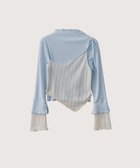 【ラ ポム プチ/LA POMME petit】のAsymmetry Lace Tops 人気、トレンドファッション・服の通販 founy(ファニー) ファッション Fashion レディースファッション Fashion for Women トップス・カットソー Cut & Sew Tops おすすめ Recommended / Our Picks ストライプ Stripe, Striped Pattern スラックス Slacks, Dress Pants セットアップ Set-Up, Coordinated Outfit デニム Denim, Jeans Material トレンド Trend, Trending Now 今季 This Season, Current Season 無地 Plain, Solid Color thumbnail Blue|ID: prp329100004801199 ipo3291000000034834566