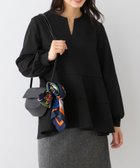 【アーバンリサーチ ロッソ/URBAN RESEARCH ROSSO】のF by ROSSO ペプラムカットプルオーバー 人気、トレンドファッション・服の通販 founy(ファニー) ファッション Fashion レディースファッション Fashion for Women トップス・カットソー Cut & Sew Tops カジュアルプルオーバー・ニットトップス Pullovers & Knit Tops / Casual Pullovers 2025年 2025 2025-2026秋冬・A/W Autumn/Winter 2025–26 AW25–26 冬 Winter / This Winter スキッパー Skipper, Open Collar スタイリッシュ Stylish, Fashionable タイトスカート Pencil Skirt, Tight Skirt フェミニン Feminine, Girly フォーマル Formal, Dressy ペプラム Peplum, Flared Hem エレガント 上品 Elegant A/W・秋冬 Autumn/Winter thumbnail BLACK|ID: prp329100004801222 ipo3291000000035030719