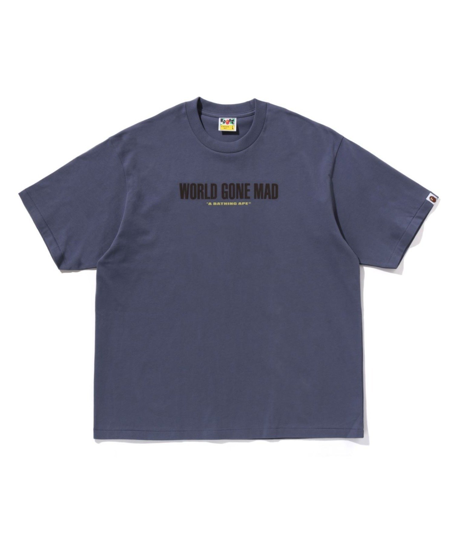【ア ベイシング エイプ/A BATHING APE】のSLOGAN RELAXED FIT TEE 人気、トレンドファッション・服の通販 founy(ファニー) 　ファッション　Fashion　レディースファッション　Fashion for Women　インナー　Innerwear　ショート　Short, Short Length　スリーブ　Sleeve, Long Sleeve / Short Sleeve　フロント　Front, Front Design　プリント　Print, Printed Pattern　ラバー　Rubber, Rubber Sole　 other-1|ID: prp329100004801228 ipo3291000000035083344