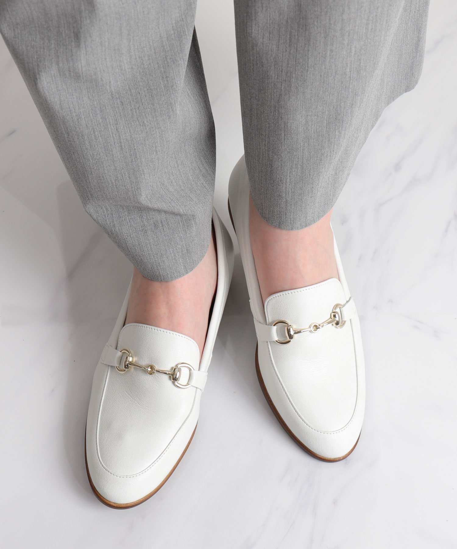 【アルテミス バイ ダイアナ/artemis by DIANA】のビットローファー インテリア・キッズ・メンズ・レディースファッション・服の通販 founy(ファニー) 　ファッション　Fashion　レディースファッション　Fashion for Women　再入荷　Restock / Back in Stock　旅行　Travel　アイボリー人工スムース|ID: prp329100004801283 ipo3291000000035158634