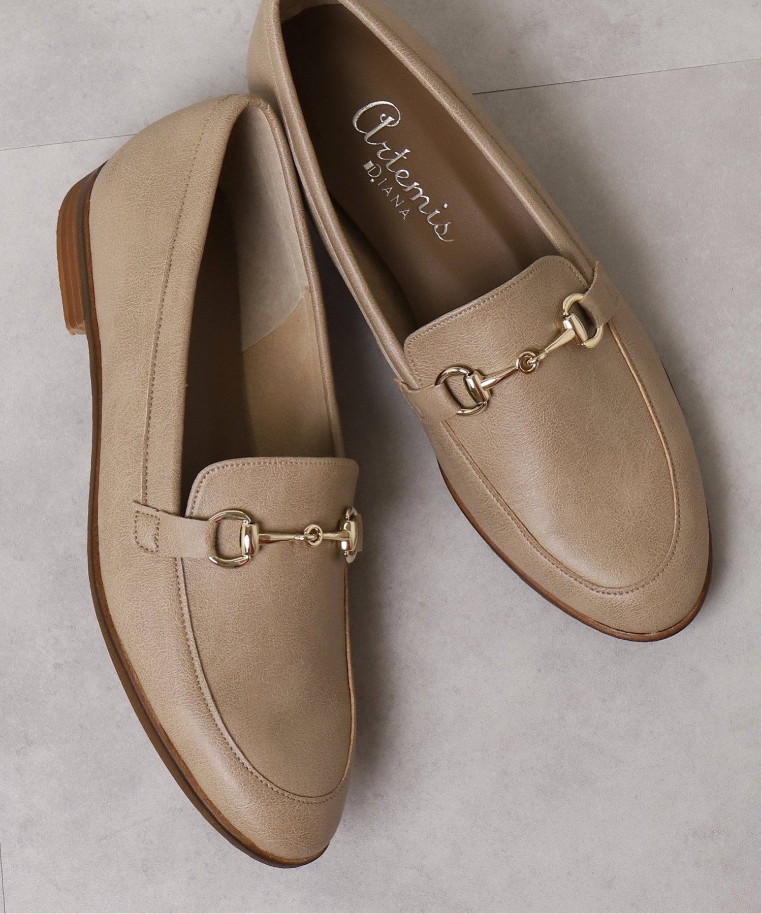 【アルテミス バイ ダイアナ/artemis by DIANA】のビットローファー インテリア・キッズ・メンズ・レディースファッション・服の通販 founy(ファニー) 　ファッション　Fashion　レディースファッション　Fashion for Women　再入荷　Restock / Back in Stock　旅行　Travel　ダークベージュジンコウヒカク|ID: prp329100004801283 ipo3291000000035158641