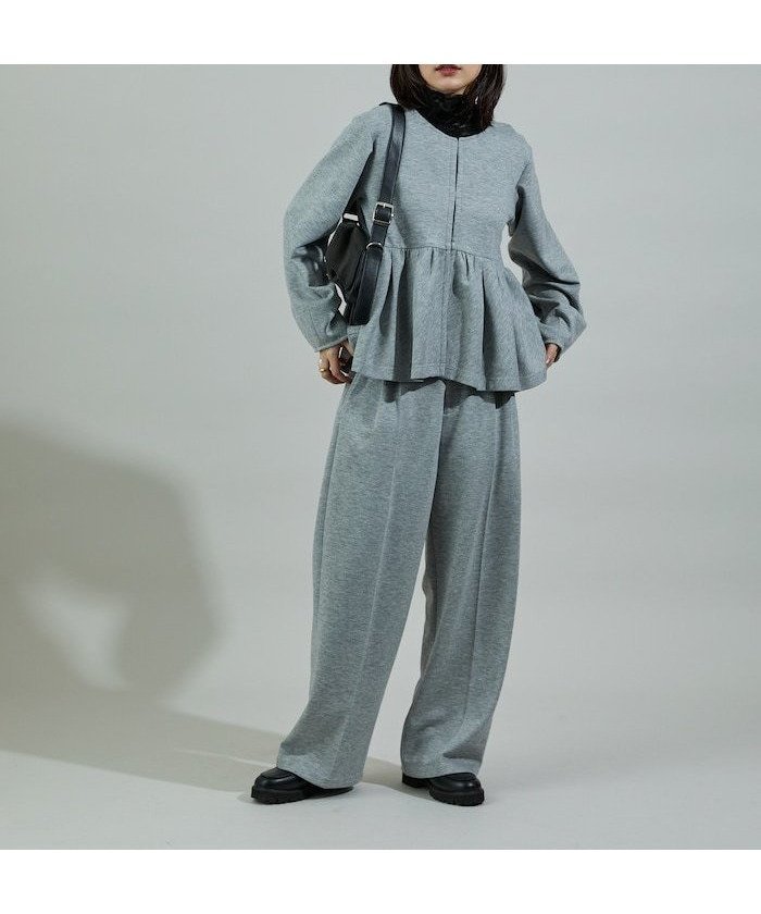 【フリークスストア/FREAK'S STORE】のダンボール ペプラム カーディガン セットアップ 25AW 人気、トレンドファッション・服の通販 founy(ファニー) 　ファッション　Fashion　レディースファッション　Fashion for Women　トップス・カットソー　Cut & Sew Tops　カーディガン・羽織り　Layered Style Cardigans　2025年　2025　2025-2026秋冬・A/W　Autumn/Winter 2025–26 AW25–26　冬　Winter / This Winter　おすすめ　Recommended / Our Picks　カーディガン　Cardigan, Knitwear　スラックス　Slacks, Dress Pants　セットアップ　Set-Up, Coordinated Outfit　センター　Center, Center Line　ペプラム　Peplum, Flared Hem　エレガント 上品　Elegant　ビジネス 仕事 通勤　Business / Work / Commuting　A/W・秋冬　Autumn/Winter　 other-1|ID: prp329100004801316 ipo3291000000034835323