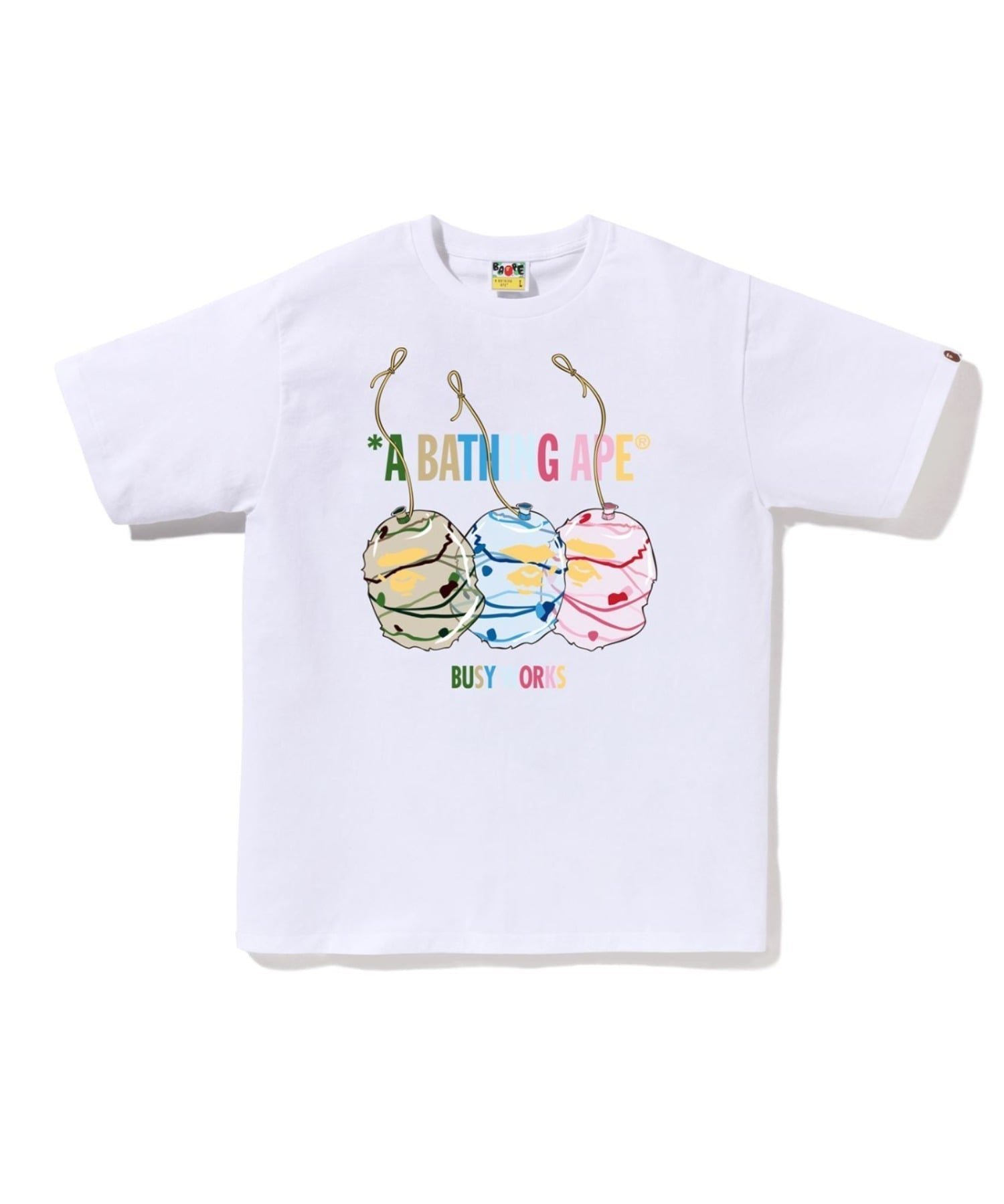 【ア ベイシング エイプ/A BATHING APE】のWATER YOYO APE HEAD TEE M インテリア・キッズ・メンズ・レディースファッション・服の通販 founy(ファニー) 　ファッション　Fashion　レディースファッション　Fashion for Women　インナー　Innerwear　ショート　Short, Short Length　スリーブ　Sleeve, Long Sleeve / Short Sleeve　フロント　Front, Front Design　プリント　Print, Printed Pattern　モチーフ　Motif, Design Theme　ラバー　Rubber, Rubber Sole　WHITE|ID: prp329100004801332 ipo3291000000034931965