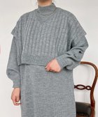 【アズノウアズ プラス/AS KNOW AS plus】の着回し便利なセットニットワンピース 人気、トレンドファッション・服の通販 founy(ファニー) ファッション Fashion レディースファッション Fashion for Women ワンピース Dresses ニットワンピース Knit Dresses ベーシック Basic, Essential 再入荷 Restock / Back in Stock thumbnail モクGY|ID: prp329100004801558 ipo3291000000034837055