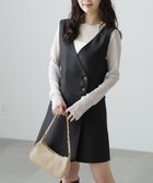 【フリーズマート/FREE'S MART】のジレ風ラップミニジャンパースカート 人気、トレンドファッション・服の通販 founy(ファニー) ファッション Fashion レディースファッション Fashion for Women アウター Coat / Outerwear Collection インナー Innerwear ツイル Twist, Twisted Detail フラップ Flap, Flap Pocket フロント Front, Front Design ポケット Pocket, Pocket Detail ロング Long, Long-Length 半袖 Short Sleeve, Half Sleeve 長袖 Long Sleeve, Full Sleeve thumbnail ブラック|ID: prp329100004801566 ipo3291000000034837146